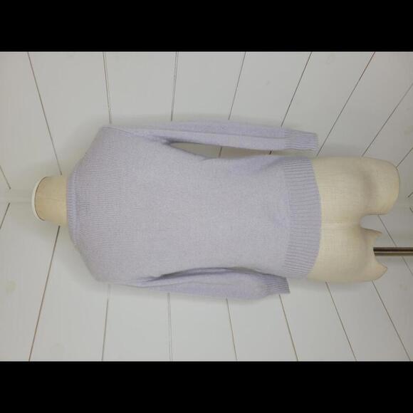 J Crew Small lavender purple beaded sweater - Picture 2 of 5